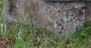 gravestone damage mowing