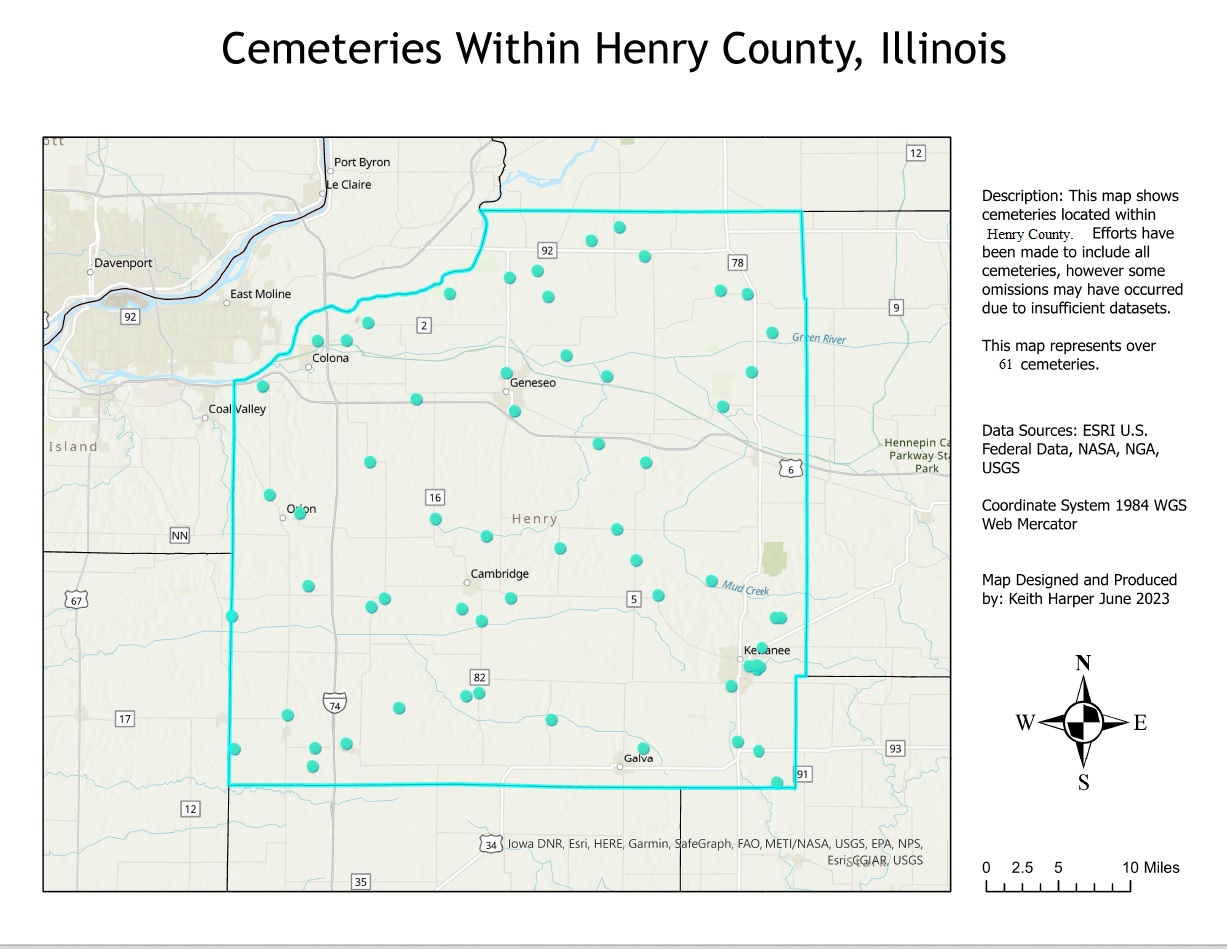cemeteries of henry county, illinois